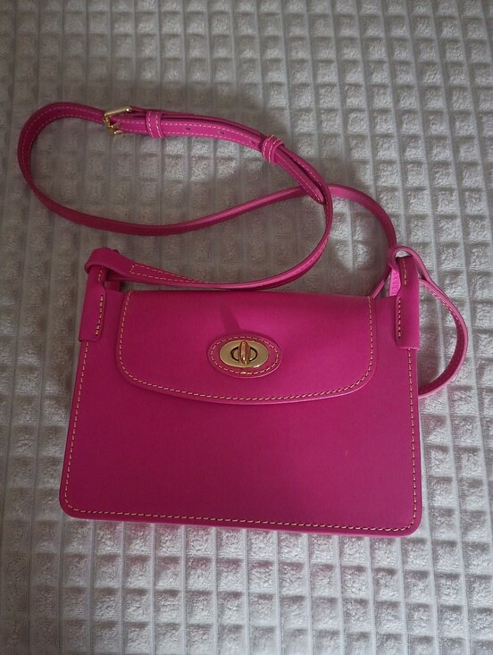 Dooney & Bourke Handbags - Dooney & Bourke Sweety Leather Crossbody Hobo – Hot Pink – Excellent Condition